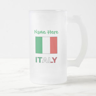 Chope Givrée Italie Drapeau italien Personnalisation verte