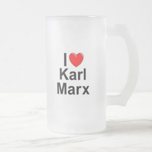 Chope Givrée J'aime (coeur) Karl Marx