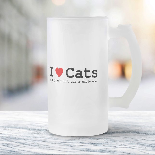 Chope Givrée J'aime les chats (mais je ne pouvais pas en manger (Créateur téléchargé)