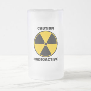 Chope Givrée Jaune radioactif et noir de réacteur nucléaire