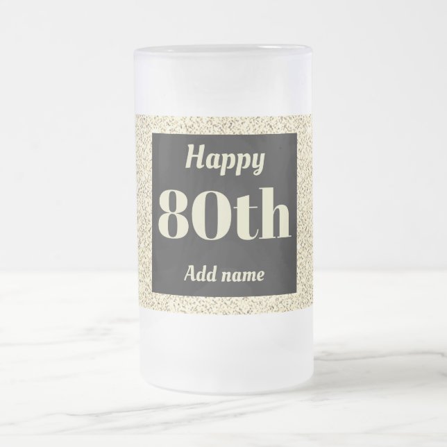 Chope Givrée Joli cadeau d'anniversaire personnalisé en verre 8 (Centre)