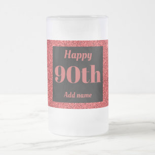 Chope Givrée Joli cadeau d'anniversaire personnalisé en verre d