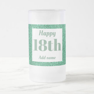 Chope Givrée Joli cadeau personnalisé en verre d'anniversaire 1
