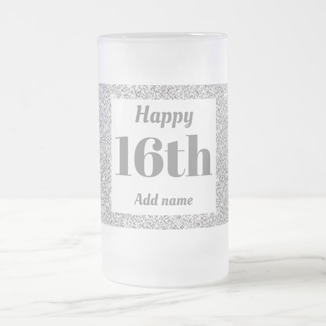 Chope Givrée Joli cadeau personnalisé en verre d'anniversaire 1 (Centre)