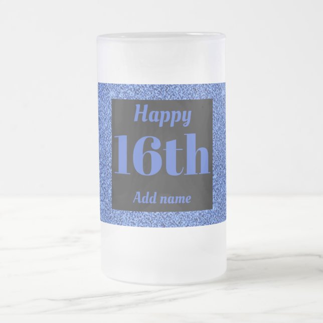 Chope Givrée Joli cadeau personnalisé en verre d'anniversaire 1 (Centre)