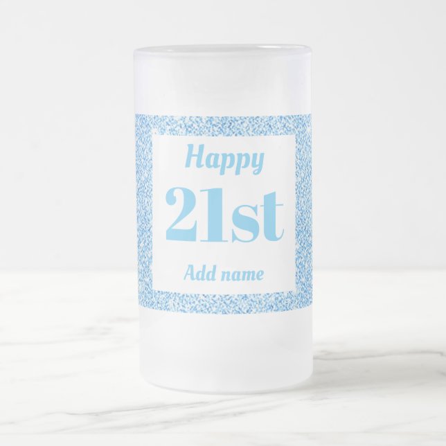 Chope Givrée Joli cadeau personnalisé en verre d'anniversaire 2 (Centre)