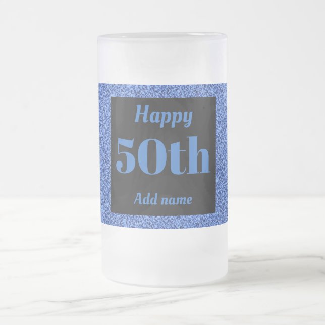 Chope Givrée Joli cadeau personnalisé en verre d'anniversaire 5 (Centre)