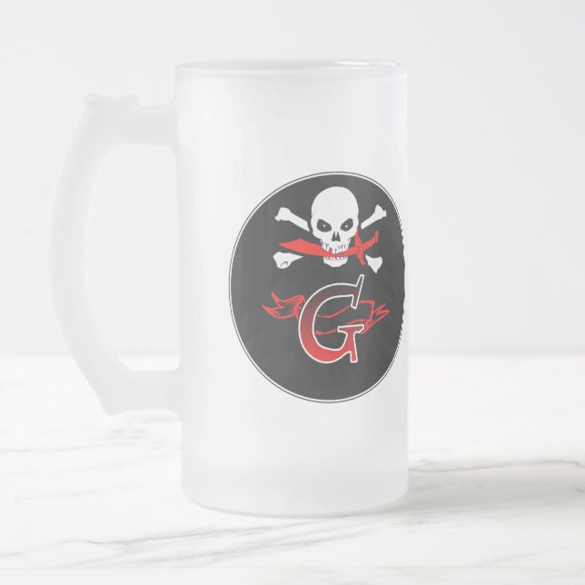 Chope Givrée Jolly roger G Monogramme initial (Gauche)