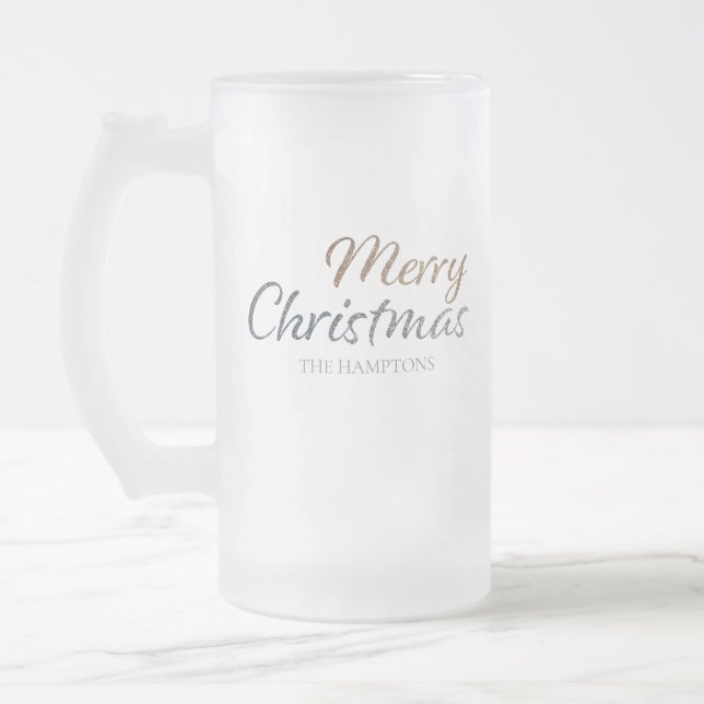 Chope Givrée Joyeux Noël Faux Argent & Or Parties scintillant s (Gauche)