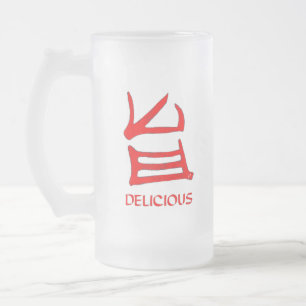Chope Givrée Kanji Délicieux muqueuse rouge gelée