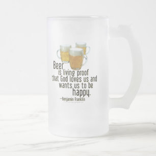 Chope Givrée La bière est preuve (Franklin)