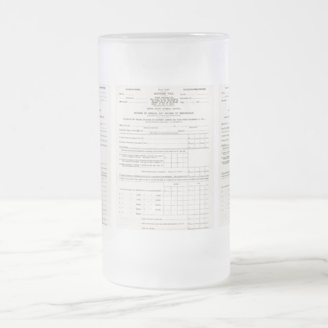 Chope Givrée La première salope de verre d'impôt sur le revenu  (Centre)