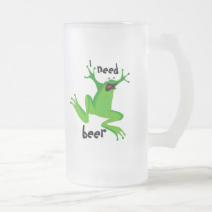 Chope Givrée le besoin drôle beer-1 de grenouille-Je