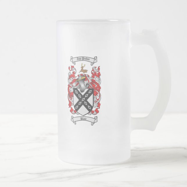 CHOPE GIVRÉE LE CREST DE FAMILLE DE BLAIR - MANTEAU DE BLAIR (Droit)