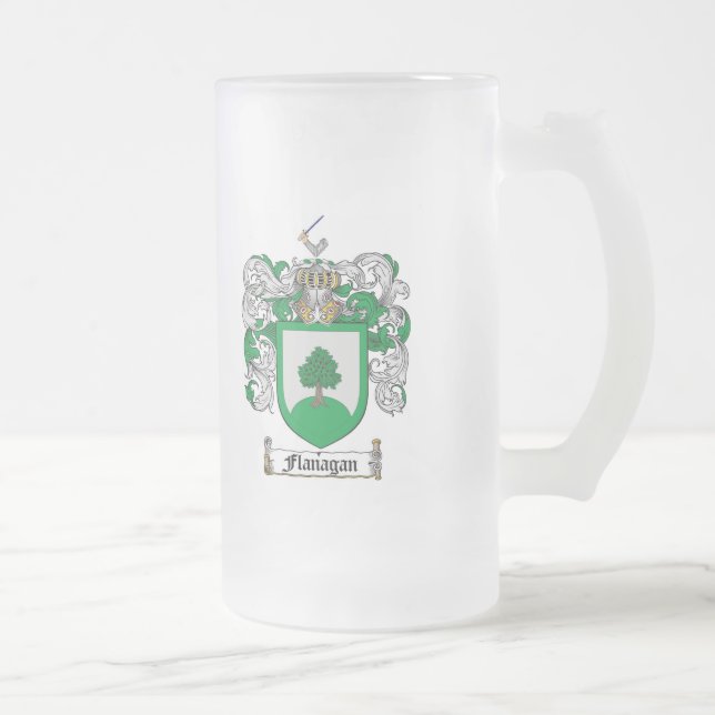 CHOPE GIVRÉE LE CREST DE FAMILLE DE FLANAGAN - MANTEAU DE (Droit)