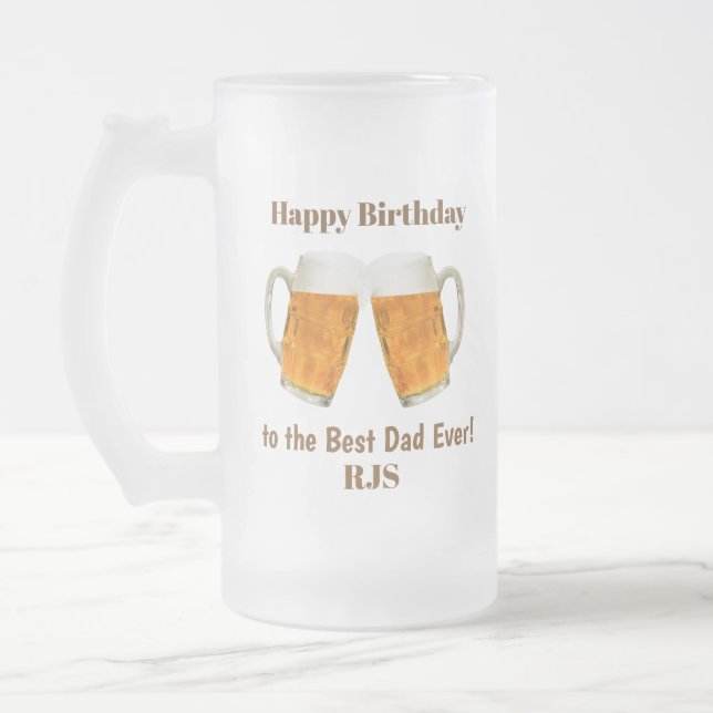 Chope Givrée Le meilleur monogramme du monde papa d'anniversair (Gauche)