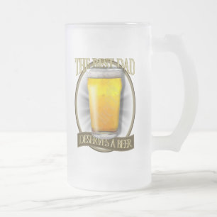 Chope Givrée Le meilleur papa mérite une bière