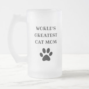 Chope Givrée Le plus grand chat maman texte personnalisé person