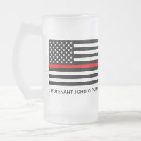 Ligne rouge mince faite sur commande drapeau