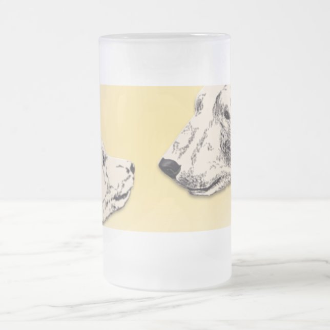 Chope Givrée L'ours en verre de bière d'ours blanc attaque la (Centre)