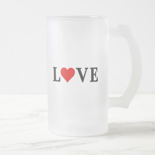 Chope Givrée LOVE Minimaliste Élégant