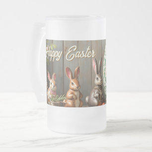 Chope Givrée Magie de printemps avec fleurs et bonheur de lapin