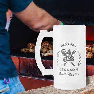 Chope Givrée Maître du Grill Barbecue BBQ de Papa personnalisé