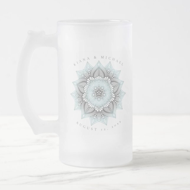 Chope Givrée Mandala Lace Mariage lt. Blue ID968 (Gauche)
