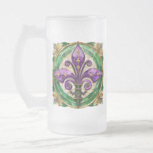 Chope Givrée Mardi Gras Vitrail Fleur de lis