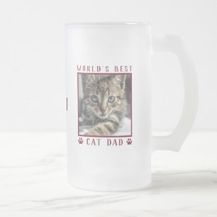 Chope Givrée Meilleur Chat Papa Rouge Empreintes de pattes du m