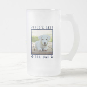 Chope Givrée Meilleur chien papa Empreintes de pattes de la mar
