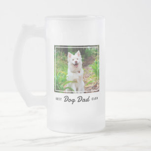 Chope Givrée Meilleur Chien Papa Jamais- Personnalisé Mignon Ph