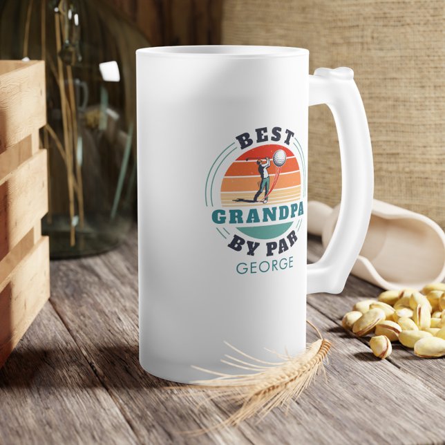 Chope Givrée Meilleur Grand-Père Retro Personnalisé Par Par Fêt (Créateur téléchargé)