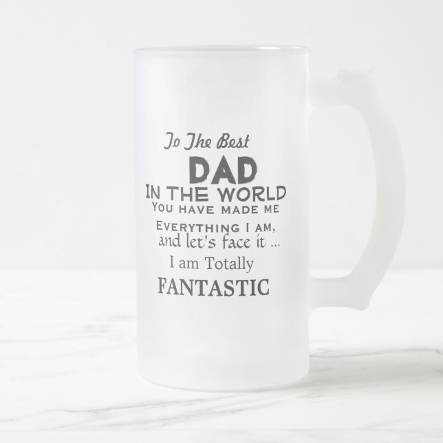 Chope Givrée Meilleur papa dans le monde FUNNY PÈRE CADEAU (Droit)