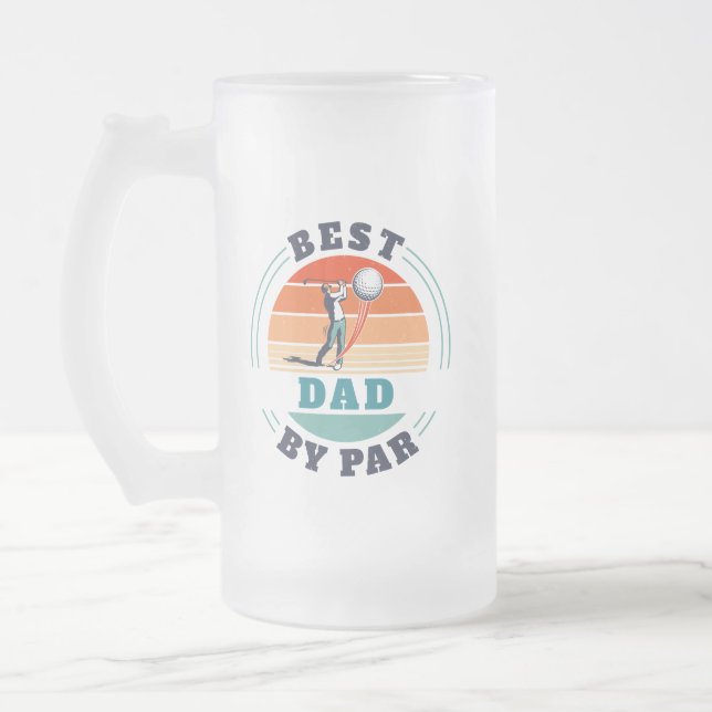 Chope Givrée Meilleur papa par Par Paral Custom Keepsaké (Gauche)