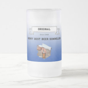 Chope Givrée Meilleur Sommelier de bière Bleu Bleu Bleu Bleu Bl
