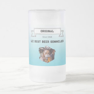 Chope Givrée Meilleur Sommelier de Bière Photo à dégradé bleu b