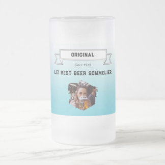 Chope Givrée Meilleur Sommelier de Bière Photo à dégradé bleu b