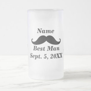 Chope Givrée Meilleure moustache homme et chapeau haut de verre