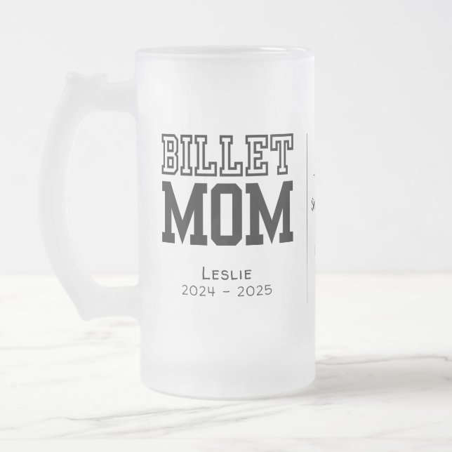 Chope Givrée Mère De Billet Personnalisée Avec Citation Sentime (Gauche)