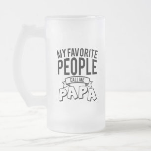 Chope Givrée Mon peuple favori m'appelle Papa word art