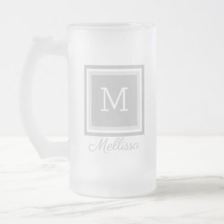 Chope Givrée Monogramme personnalisé Goutte de bière en verre c