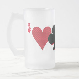 Chope Givrée Monogramme Personnalisé Pont et Poker