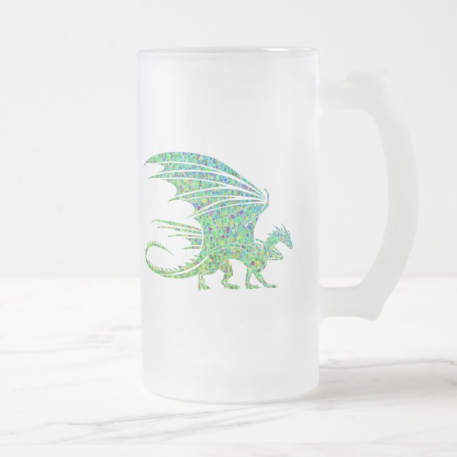 Chope Givrée Mosaïque Extraordinaire de dragon vert (Droit)