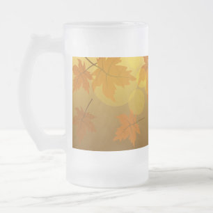 Chope Givrée Motif d'automne avec feuilles d'érable en chute et