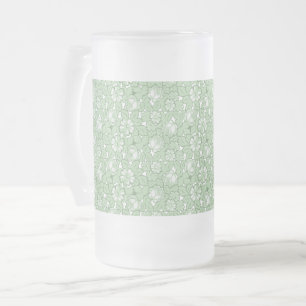 Chope Givrée Motif de rose en vert clair