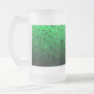 Chope Givrée Motif en verre tendu 02.Vert.Ligne noire BG