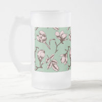 Motif sans couture avec bourgeons floraux des arbr