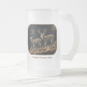 Chope Givrée Mule Deer Buck & Doe Monogramme