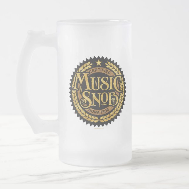 Chope Givrée Music Snob - amoureux de musique amusante (Gauche)
